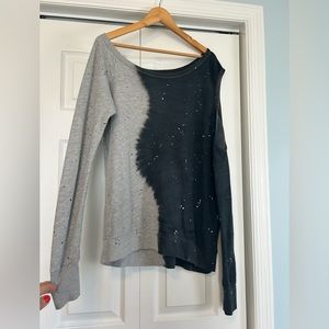 Michael Lauren L soft open shoulder pullover almost new